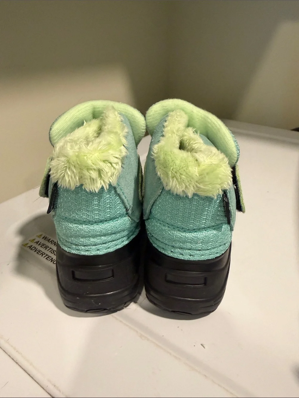 The North Face Kids Mint Green & Black Insulated Snow Boots